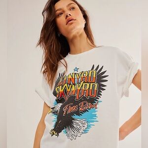 NEW Free People Junk Food Lynryd Skynyrd Free Birds Tee